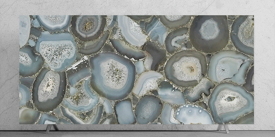 Grey Agate Closeup