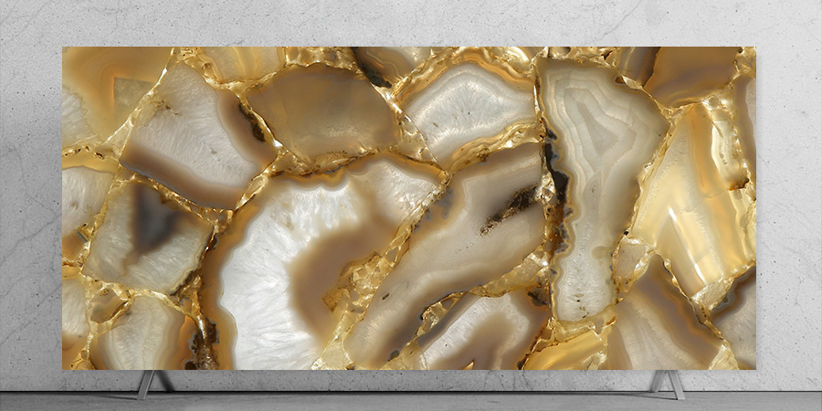 Lace Agate Closeup