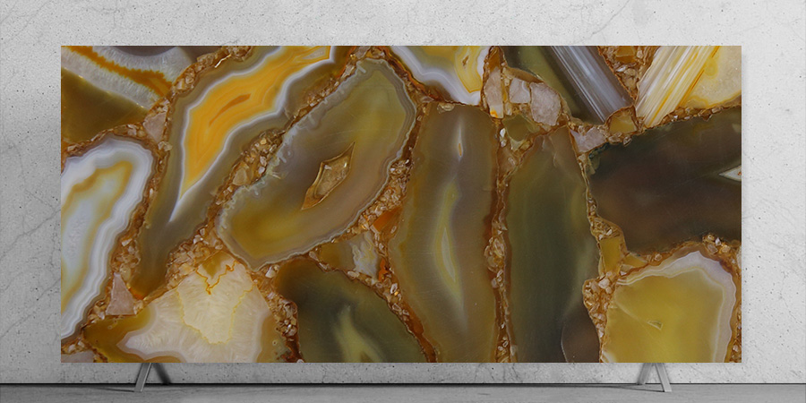 Yellow Agate Closeup